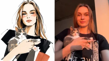 High-Fashion Editorial Sketch